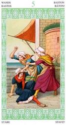 Tarotlenormand-cincobastos